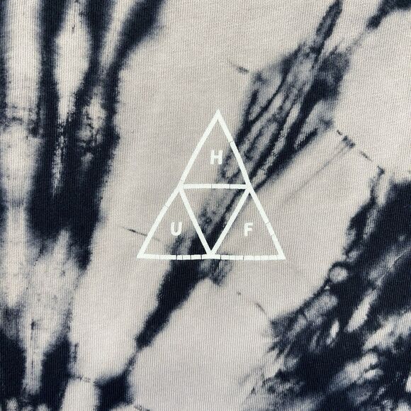 HUF Tie Dye T-Shirt Men’s Large Gray Black Streetwear Skate Graphic - Picture 3 of 10